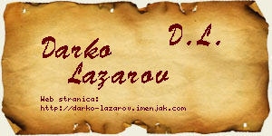 Darko Lazarov vizit kartica